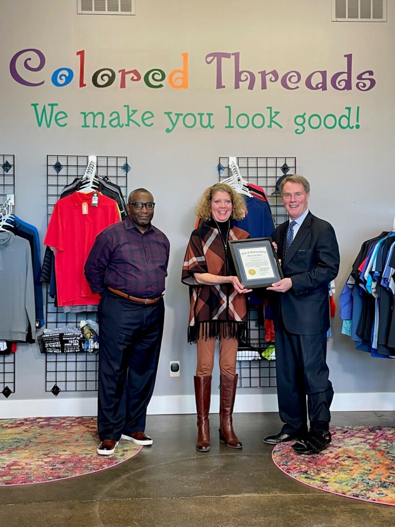 Colored Threads wins December certified business award in Indy