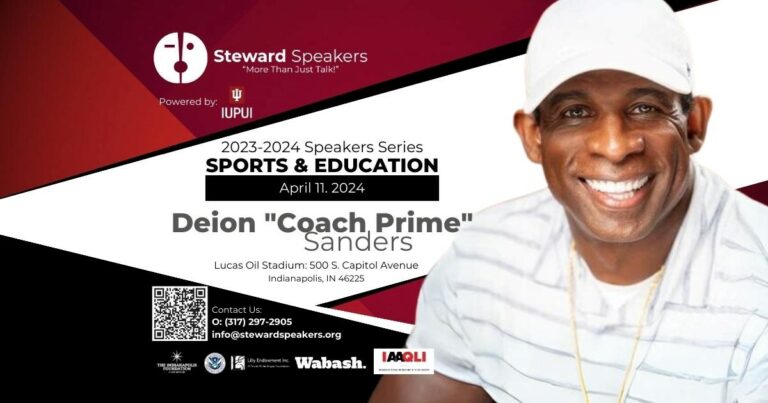 Deion Sanders to headline Steward Speakers Series in Indianapolis
