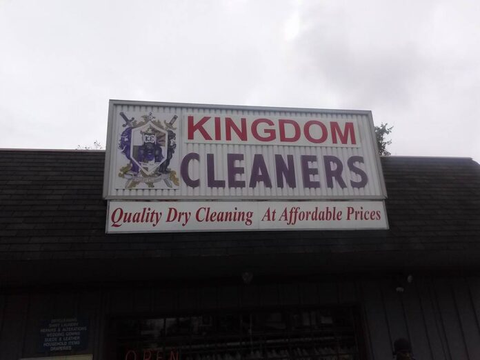 Kingdom Cleaners logo.