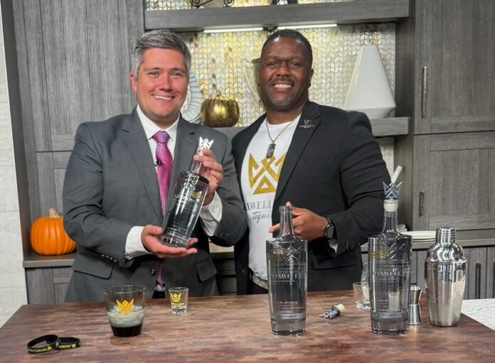 Dominick Wilkins (right) appears on Life.Style.Live! on Nov. 3, 2025. (Photo provided/Maxwell Park Tequila)