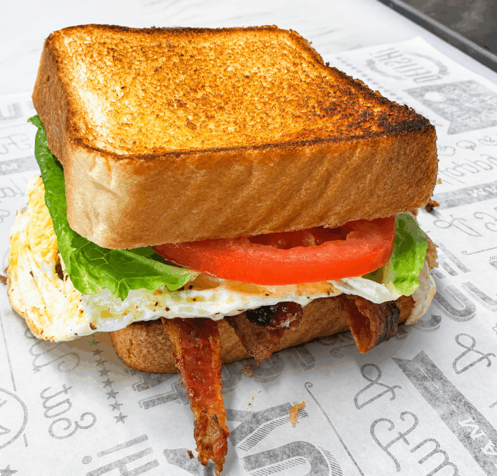 A close-up of a sandwich offered at Eve's Garden Deli in Broad Ripple, Indianapolis, Indiana. (Photo via Eve's Garden Deli website)