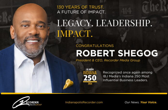 President & CEO of Recorder Media Group Robert Shegog. (Photo/IBJ)
